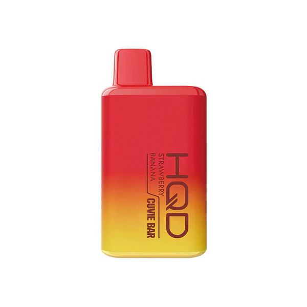 HQD Strawberry Banana Rechargeable 6000 Puffs E-Cigarette Disposable Vape