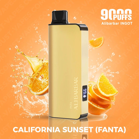 Alibarbar Ingot 9000 Disposable California Sunset Vape 