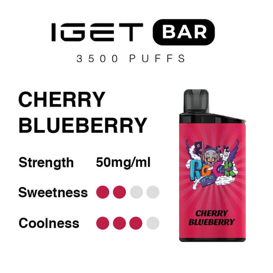 Cherry Blueberry Vape IGET Bar 3500 Puffs