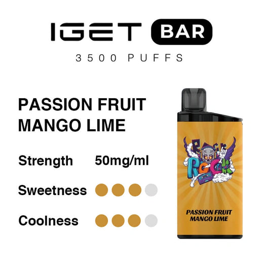 Passionfruit Mango Lime IGET Bar 