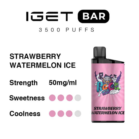 Strawberry Watermelon Ice IGET Bar 3500 Puffs